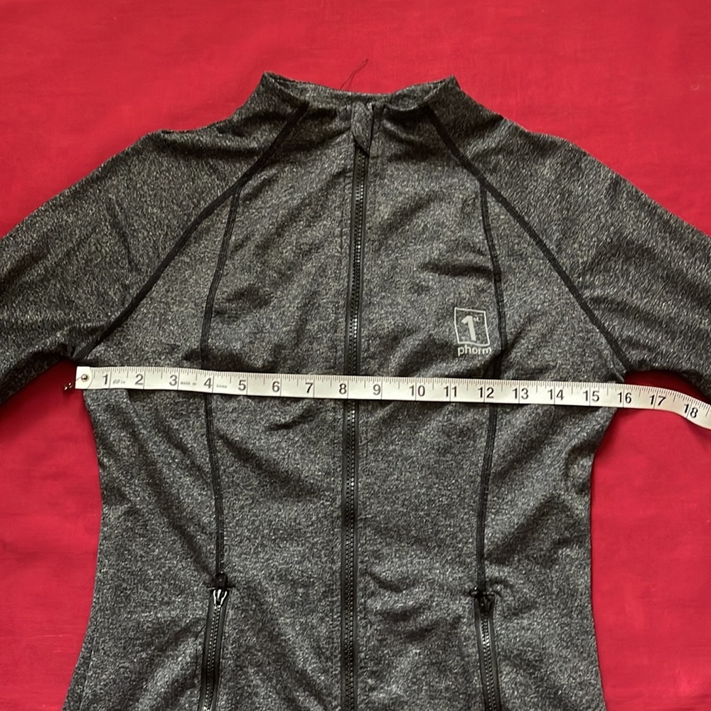 Women's Gray Full-Zip Jacket - Picture 12 of 14